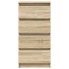 vidaXL Credenza Rovere Sonoma 37,5x35x76 cm in Legno Multistrato