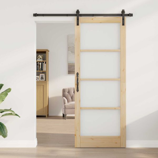 vidaXL Porta scorrevole ORKDAL Naturale 83 x 211 cm