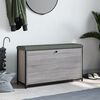 vidaXL Panca Portascarpe Cassetto Ribaltabile Grigio Sonoma 102x32x56