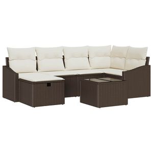 vidaXL Set di divani con cuscino 6 pcs polyrattan