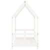 vidaXL Giroletto per Bambini Bianco 70x140cm in Legno Massello di Pino