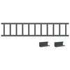 vidaXL Guardia per neve sul tetto Antracite 600 x 2,5 x 20 cm Acciaio