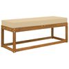 vidaXL Cuscino da Sedia Esterno Beige 115 x 40 x 8 cm 100% Poliestere