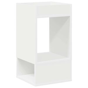 vidaXL Tavolino Bianco 30 x 30 x 56 cm Legno multistrato