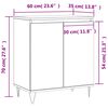 vidaXL Credenza Grigio Cemento 60x35x70 cm in Legno Multistrato