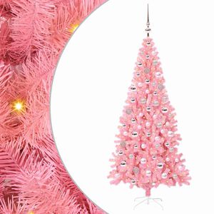 vidaXL Albero di Natale Rosa 180 cm PVC