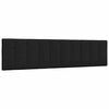 vidaXL Cuscino Testiera Hanko Nero 200 cm in Tessuto