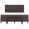 vidaXL Letto a molle con materasso Marrone Scuro 180 x 200 cm Tessuto