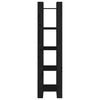 vidaXL Libreria/Divisorio Nero 41x35x160 cm in Legno Massello di Pino