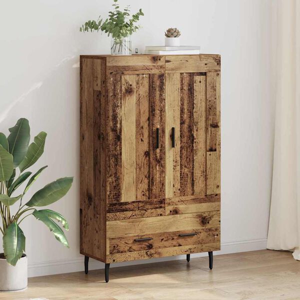 vidaXL Credenza Legno vecchio 69,5 x 31 x 115 cm Legno multistrato