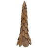 vidaXL Albero di Natale Marrone 111 cm Legno di teak solido
