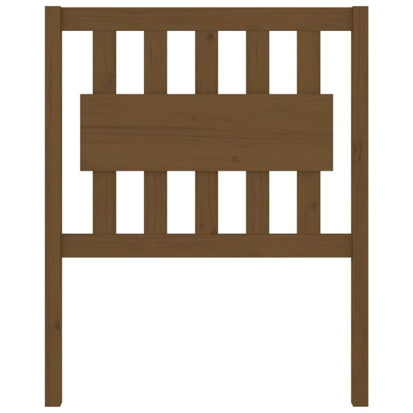 vidaXL Testiera per Letto ambra 80,5x4x100cm in Legno Massello di Pino