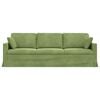 vidaXL Divano Verde chiaro 228 x 78 x 80 cm Velluto
