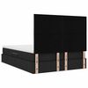 vidaXL Letto con contenitore e materasso Nero 140 x 200 cm Poliestere