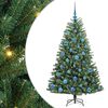 vidaXL Albero di Natale Artificiale con Rami Pieghevoli Verde 150 cm
