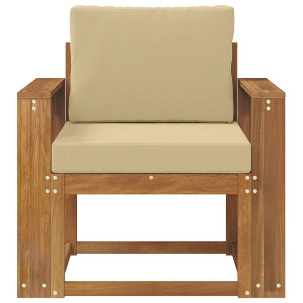 vidaXL Divano da esterno Legno di Acacia Massello e Poliestere