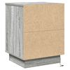 vidaXL Armadio da Notte Grigio 39 x 34,5 x 50 cm Legno multistrato