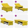 vidaXL Divano letto Giallo 194 x 67 x 82 cm Velluto