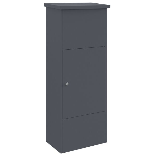 vidaXL Cassetta per pacchi Antracite 44,5 x 29 x 110,5 cm Acciaio