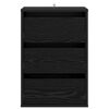vidaXL Mobile con Cassetti con cassetto Rovere Nero 41 x 40 x 58 cm