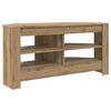 vidaXL MobileTVAngolare 102 x 40,5 x 45 cm Rovere artigianale