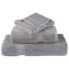 vidaXL Asciugamani Premium SOLUND 10 pz Grigio 30x30 cm 600 g/m&sup2;