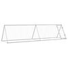 vidaXL Gabbia per Polli Argento 400x105x91 cm in Acciaio Zincato