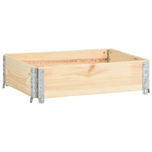 vidaXL Collare per Pallet 60x80 cm in Legno Massello di Pino