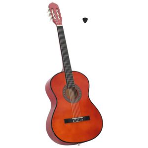 vidaXL Chitarra Classica per Principianti 4/4 39" in Legno di Tiglio