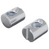 vidaXL Dado per Barile 2 pz Argento M6 x 13 mm Ferro