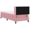 vidaXL Letto a molle con materasso Rosa 200 x 80 cm Velluto