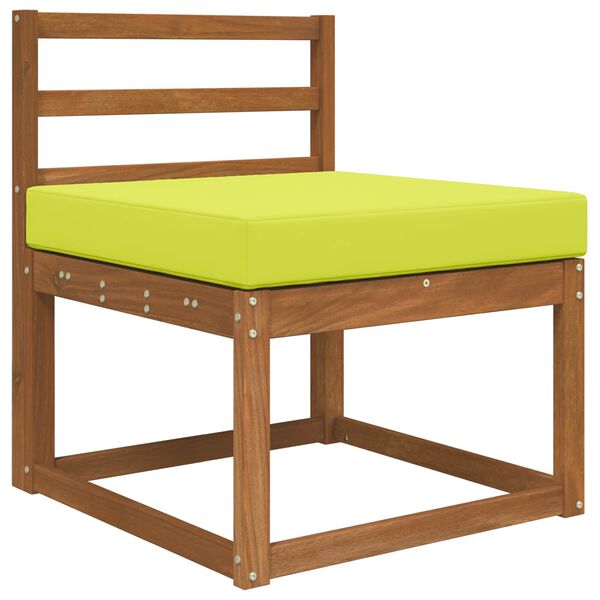 vidaXL Cuscino per divano da esterno Verde 60 x 60 x 8 cm Poliestere