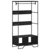 vidaXL Armadio Nero 90x50x180 cm in Truciolato