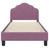 vidaXL Struttura letto bambini con testata Viola 80 x 160 cm Velluto