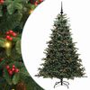 vidaXL Albero di Natale artificiale con 300 LED Verde 180 cm