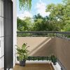 vidaXL Schermo da balcone Beige 75 x 200 cm Oxford alu rivestito in PU