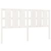 vidaXL Testiera per Letto Bianca 165,5x4x100 cm Legno Massello di Pino