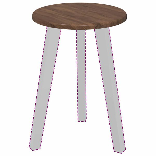 vidaXL Piano del tavolo Rovere marrone 30 x 30 x 1,5 cm