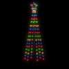 vidaXL Albero di Natale con Puntale Colorato 108 LED 180 cm