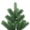vidaXL Albero Natale Artificiale Nordmann con LED Palline Verde 210 cm
