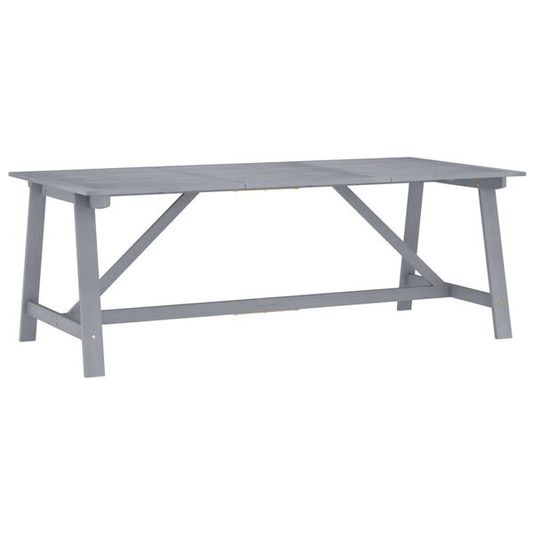 vidaXL Set Pranzo da Giardino 7 pz in Legno Massello di Acacia Grigio