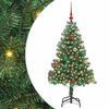 vidaXL Albero di Natale con 150 LED con supporto Verde 150 cm PVC