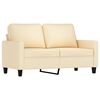 vidaXL Set di Divani 4 pz con Cuscini Crema in Tessuto