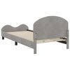 vidaXL Struttura letto bambini con testata Grigio chiaro 90 x 200 cm