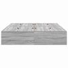 vidaXL Struttura letto con contenitore Grigio Sonoma 140 x 190 cm