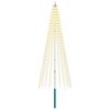 vidaXL Luci per albero di Natale con picchetti e asta per bandiera