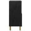 vidaXL Credenza Nera 80x33x75 cm in Legno Multistrato