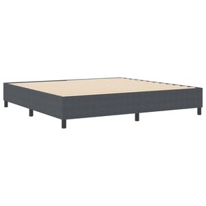 vidaXL Struttura letto piattaforma Grigio scuro 200 x 200 cm