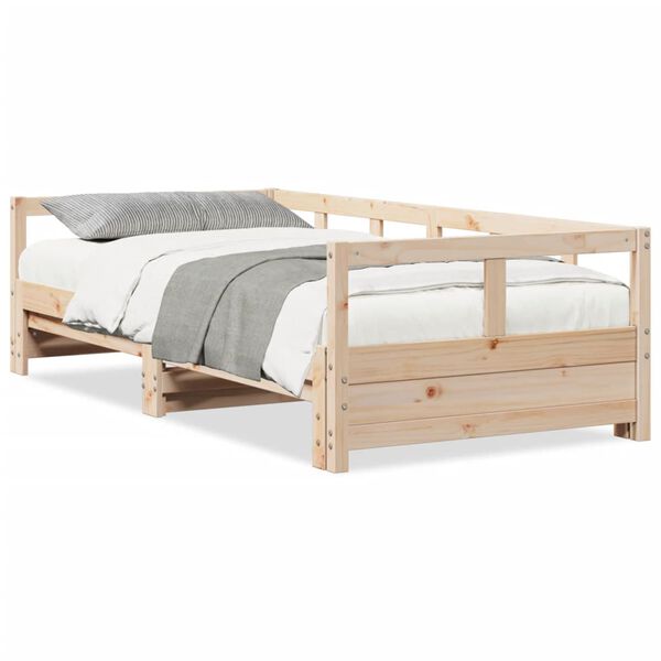 vidaXL Dormeuse senza Materasso 90x200 cm in Legno Massello di Pino
