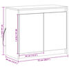vidaXL Credenza con LED Bianca 72x34x61 cm in Legno Multistrato